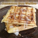 How to Make Gluten-Free Cinnamon Bun Waffles | GlutenFreeBaking.com