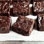 Paleo Brownies are thick and fudgy! No one will guess they are grain and dairy-free!